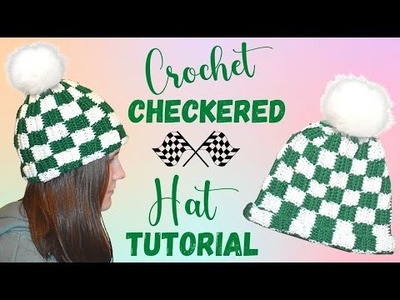 Crochet Plaid Hat Tutorial for Beginners