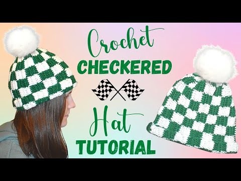 Crochet Plaid Hat Tutorial for Beginners