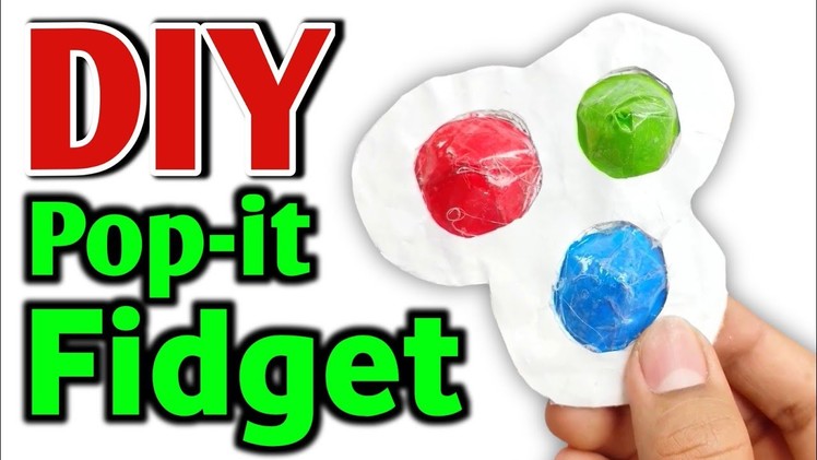 DIY HOMEMADE POP IT???? how to make Pop it Fidget at home Easy