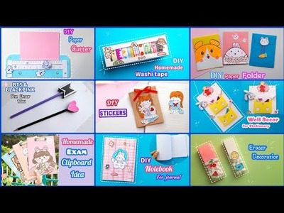 DIY LOVELY School Supplies- Back to School Hacks and Crafts - VERY CUTE & COLORFUL School Materials