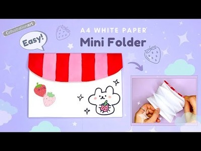 DIY Mini File Folder | A4 Paper Crafts | DIY Paper Crafts Idea | DIY Paper Organizer