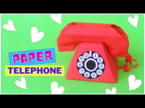 DIY Telephone Paper Craft | Origami Phone Tutorial