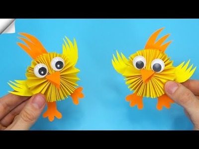 Easter paper Crafts | How to Make a Paper Chicken | Easy paper crafts
