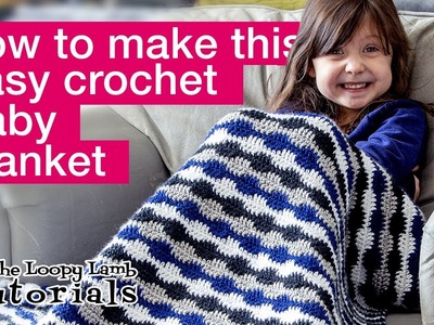 Easy Baby Boy Crochet Blanket Free Pattern & Tutorial - Wander Often Blanket