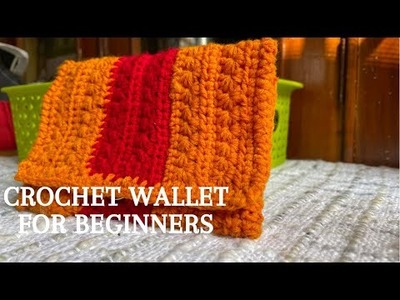 Easy tutorial star stitch crochet wallet for beginners #crochet#beginners#woolencraft#crochetbag