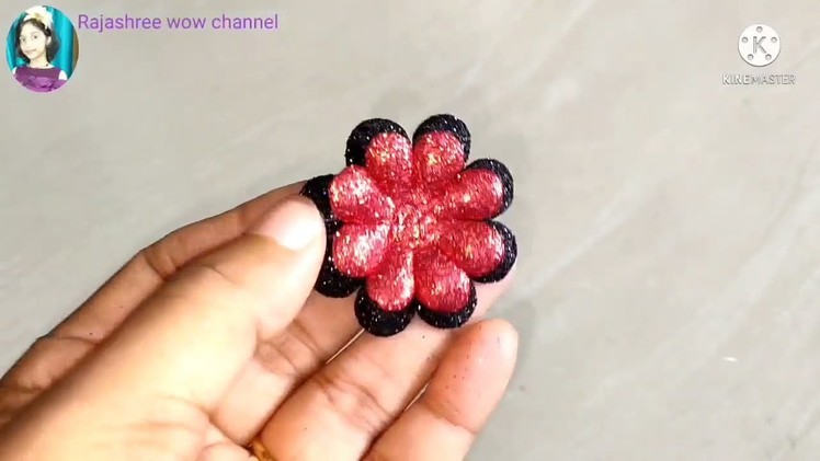 Foam sheet craft idea.Foamiran flower tutorial.DIY.Hair accessories.Craft for kids.Art & Craft