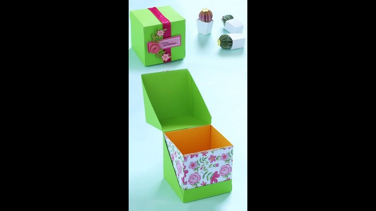 Gift Box | Gift box Ideas | Paper Craft | Paper Box (1-minute video)