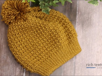 Golden Beanie Crochet Pattern