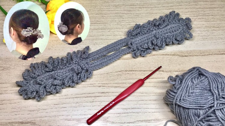 Hair Bun Maker Crochet tutorial | How to Hair  Accessories for women.