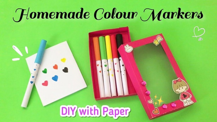 Homemade Markers Pen Set. Paper Craft. How to make Dual Markers at home. handmade gift Ideas.art