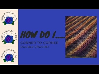 How Do I Basic C2C Double Crochet Stitch Bella Uncinetto Ep 72