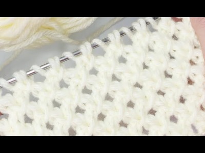 ????How to knit star stitch simple tutorial