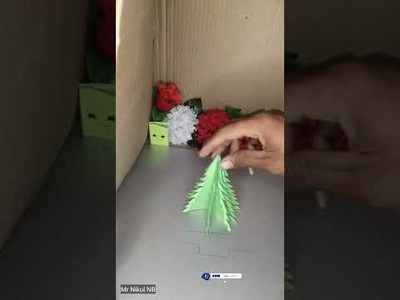 How to make 3D Christmas paper tree? Crafts