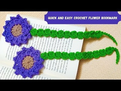 How to Make a Quick and Easy Crochet Flower Bookmark