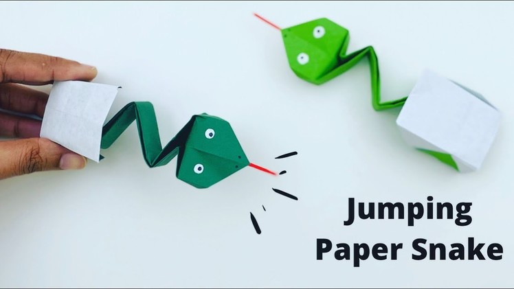 How To Make Easy Jumping Paper snake Toy  For Kids. Moving Paper Toy. Paper Craft. Origami toy
