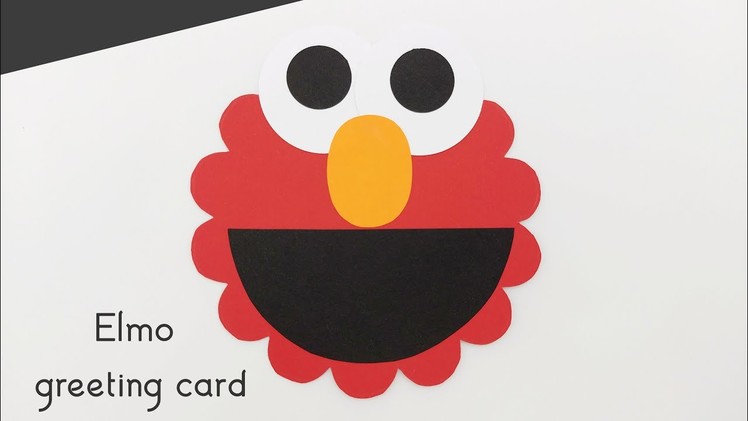 How To Make Elmo Greeting Card For Kids | Easy Paper Crafts | Kids Craft Ideas | 5 Minute Crafts