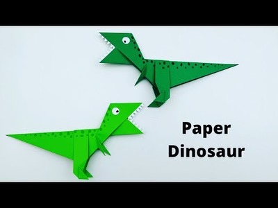 How To Make paper Dinosaur (T-Rex) For Kids. Nursery Craft Ideas. Paper Craft Easy. KIDS crafts