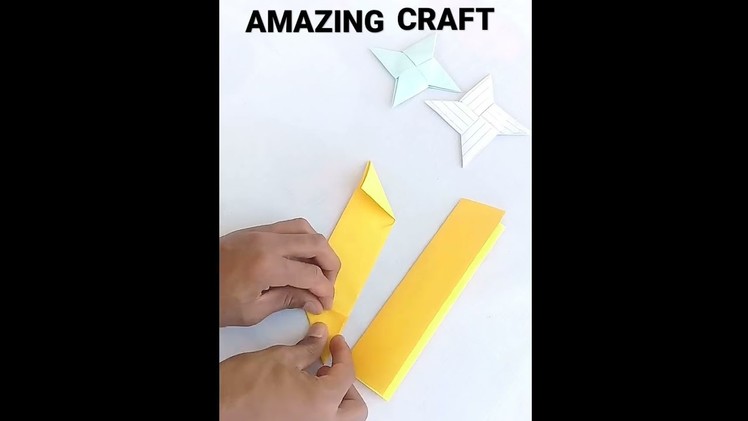 How to make paper ninja stars. diy ideas from paper #shorts #youtubeshort