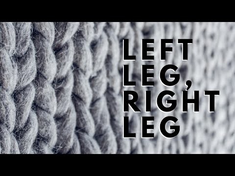 Knitting Stitches: Left Leg, Right Leg