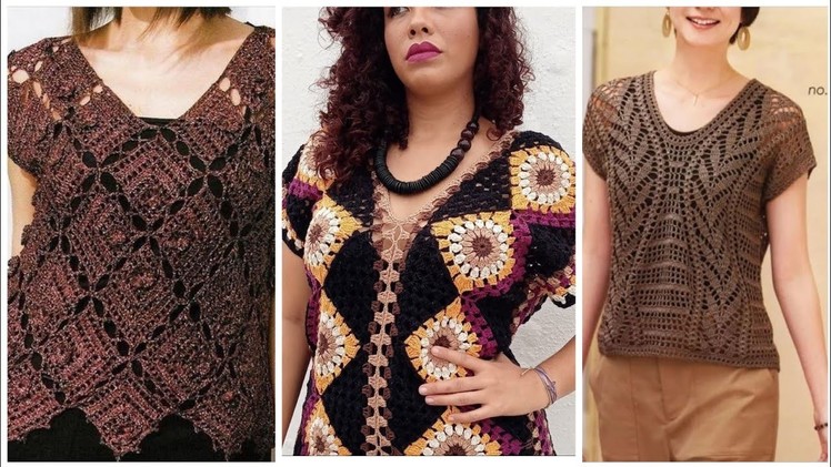 Latest Awesome Crochet Knitting Blouse fashion designer design