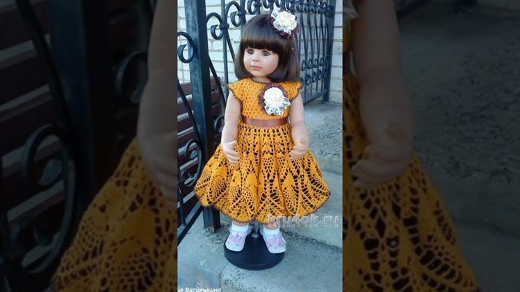 New crochet dress for baby girl ????#crochetdress #shorts
