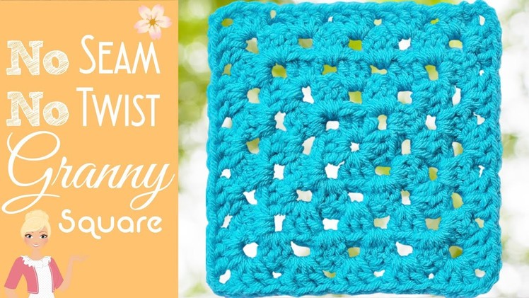 No Seam No Twist Granny Square ???? How to Crochet a Granny Square For Beginners