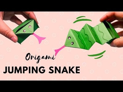 Origami Jumping Snake | Great Paper Toy For Kids
