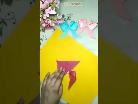 Paper Bow ????. DIY Bow. Easy Bow craft????