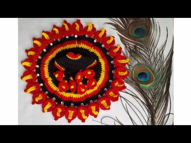 Peace Lily Crochet Dress for Laddu Gopal , Bal Gopal Dress , Kanhaji Crochet Dress , Beautiful Dress