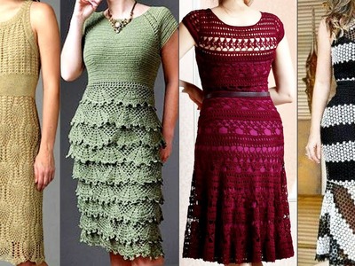 Precious & fabulous vintage handmade fancy cotton yarn crochet  midi short Top designs easy pattern