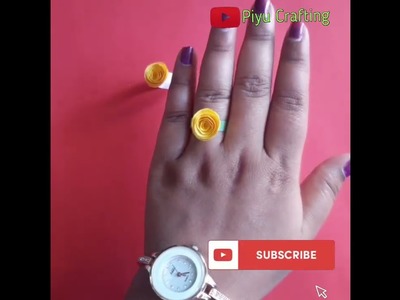 Ring with paper || Paper Craft DIY #shorts #paperring