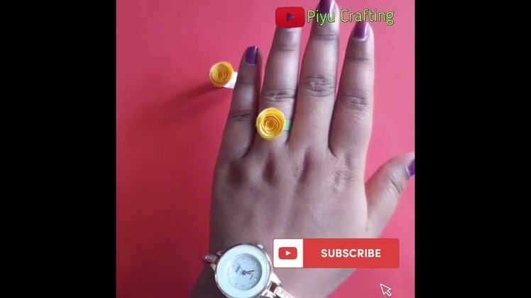Ring with paper || Paper Craft DIY #shorts #paperring
