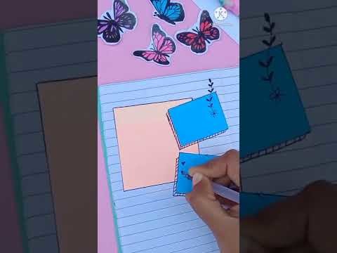 #shorts ????????Use of sticky notes????????Scrapbook idea for beginners #diy blue sticky notes????@5-Minute Crafts