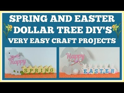 SPRING AND EASTER DOLLAR TREE DIY'S EASY CRAFT PROJECT