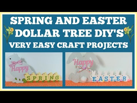 SPRING AND EASTER DOLLAR TREE DIY'S EASY CRAFT PROJECT