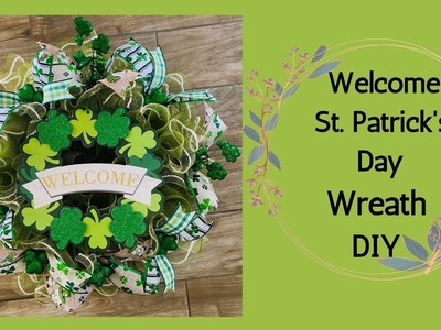 St. Patrick's Day Wreath DIY| Marthas Wreath| Woodland Ruffles & Ruffles method| How to