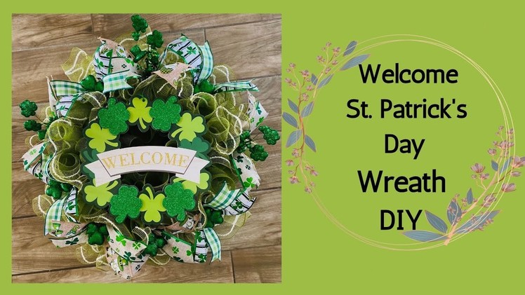 St. Patrick's Day Wreath DIY| Marthas Wreath| Woodland Ruffles & Ruffles method| How to