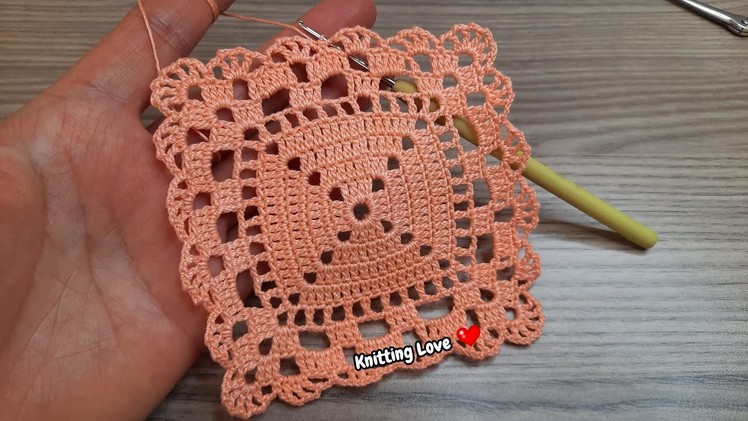 SUPER Beautiful Crochet Pattern * Tunisia Knitting Free Tutorial for beginners Tığ işi örgü