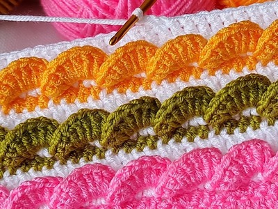 Super esay knitting Crochet beybi blanket battaniye yelek çanta örgü modeli