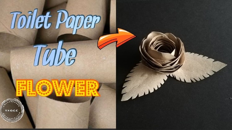 TOILET PAPER TUBE FLOWER | PAPER ROSES | SPRING CRAFTS | ♻️RECYCLING DIY SERIES♻️