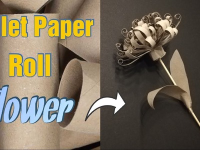 TOILET PAPER TUBE FLOWER | SPRING CRAFTS  | ♻️RECYCLING DIY SERIES♻️
