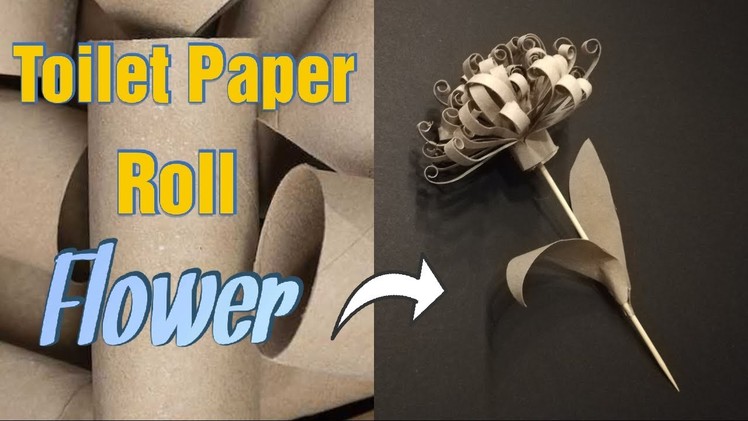 TOILET PAPER TUBE FLOWER | SPRING CRAFTS  | ♻️RECYCLING DIY SERIES♻️