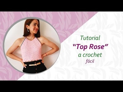 Top ROSE- tejido a crochet