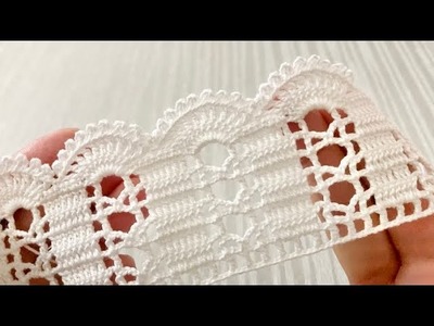 UNUSUAL Crochet Pattern. Towel and Table Edge Lace