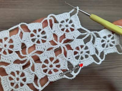 UNUSUAL VERY STYLISH BEAUTIFUL Flower Crochet Pattern knitting Online Tutorial for beginners Tığ işi