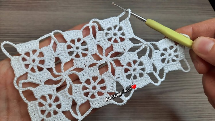 UNUSUAL VERY STYLISH BEAUTIFUL Flower Crochet Pattern knitting Online Tutorial for beginners Tığ işi