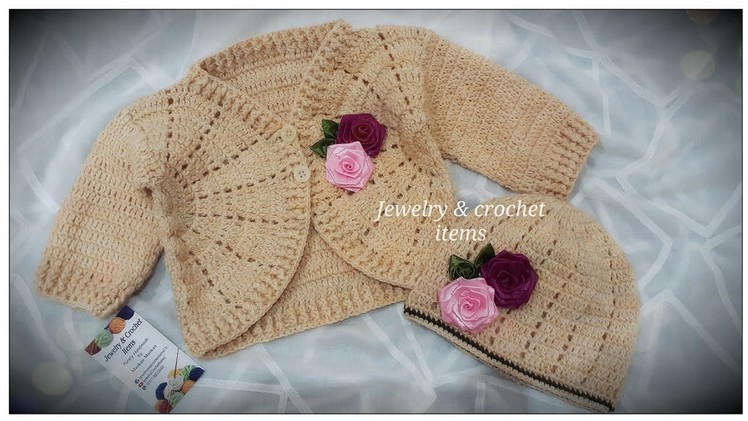 Very Easy Crochet Baby Cardigan Jacket |Free Pattern