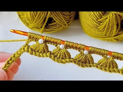Very Easy Super Tunisian Knitting Crochet beybi blanket waistcoat model GORRO PUNTA