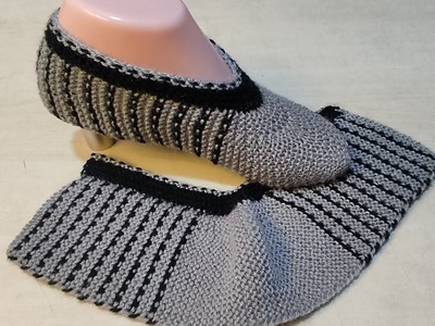 Wonderful knitting ladies socks.booties. Super easy. Step by step.