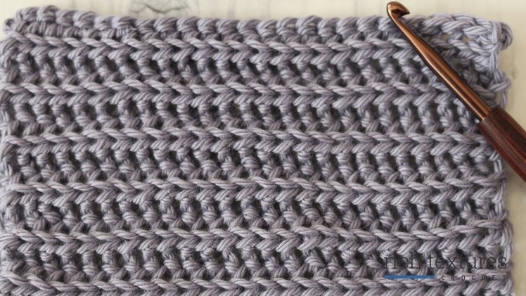 Yarn Over Slip Stitch Ribbing | How to Crochet